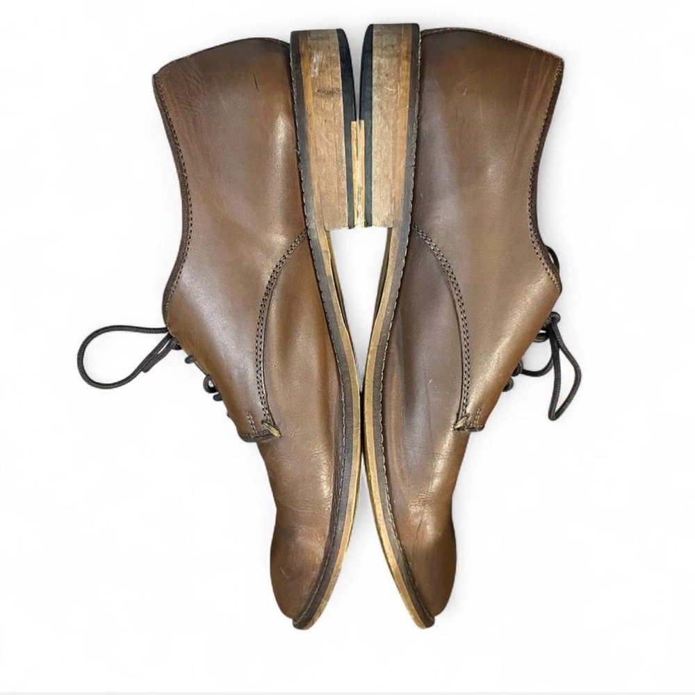 Banana Republic Men Size 11 Brown Leather Oxfords - Picture 4 of 5